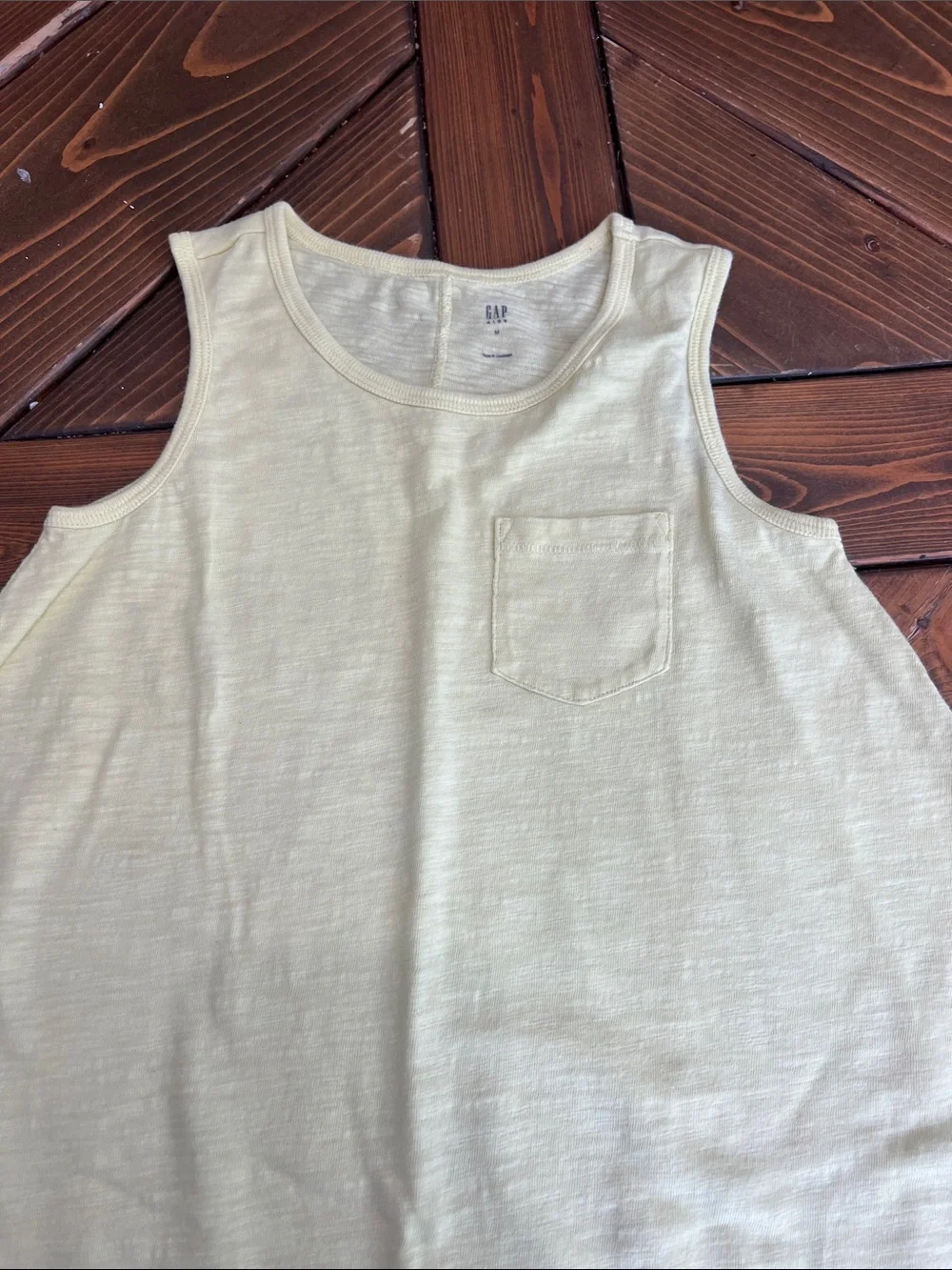 GAP Sleeveless A-Line Dress in Pale Yellow